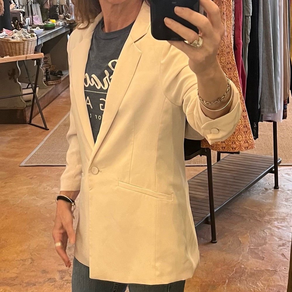 Z Supply Women's Cream Blazer